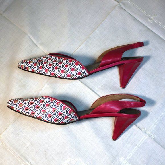 Ladies Fuchsia Pink Leather Shoes by Prevata - Picture 5 of 7